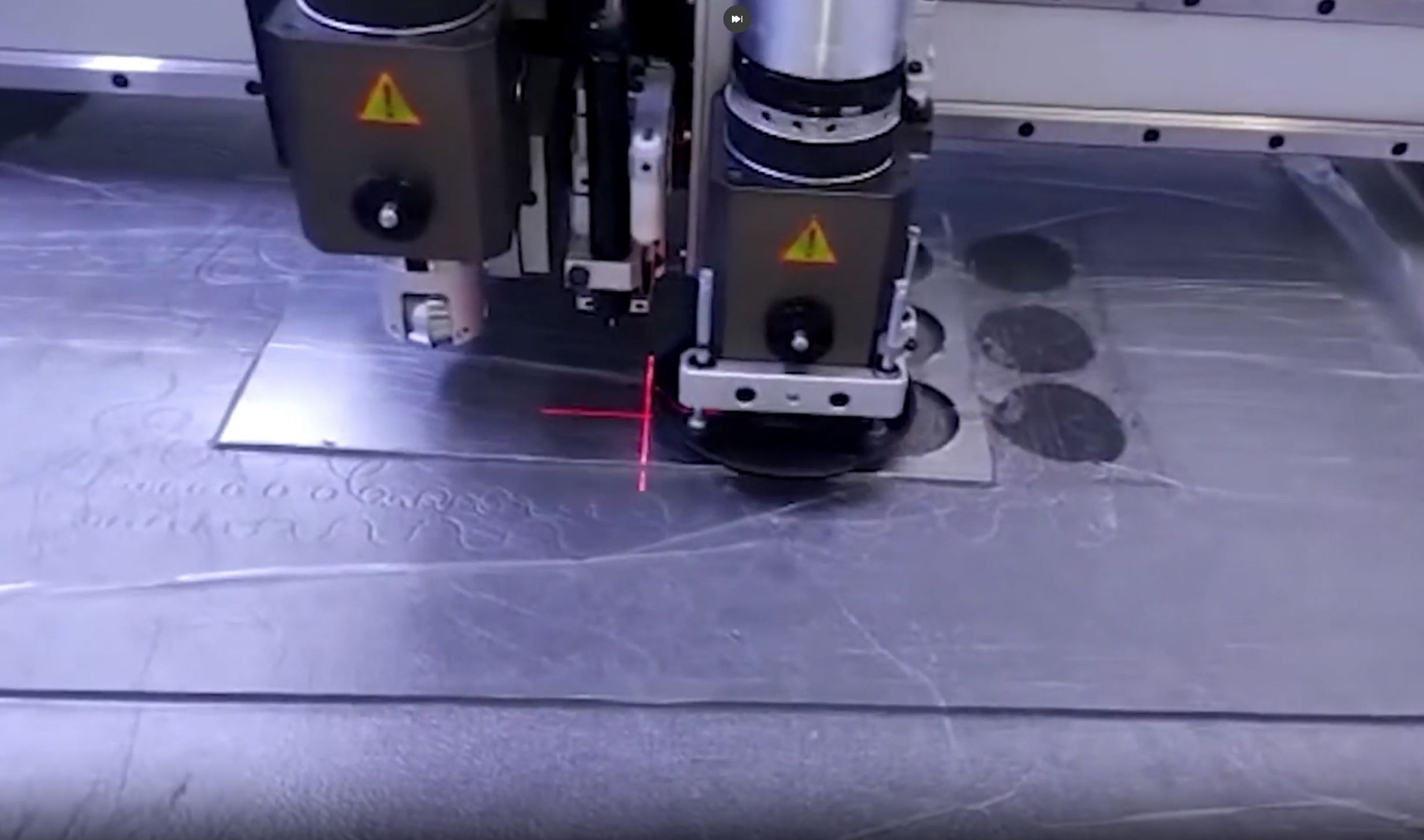 Резка армированного ТРГ на плоттере Ruizhou RZCRT5-1510E, толщина 5 мм